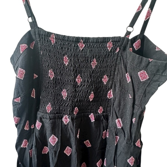 Express Spaghetti Strap Skater Dress Black & Pink Women’s Size XS Excellent EUC - Picture 3 of 5